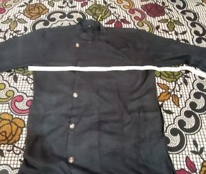 Men Black Kurta