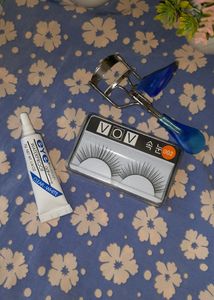 New False Eyelashes And I Have Used This Glue And Curler Once Or Twice