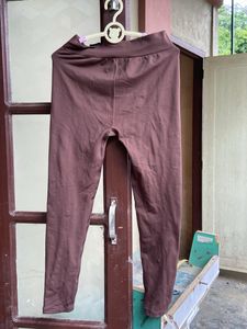 H&amp;M Brown High-Waisted Leggings