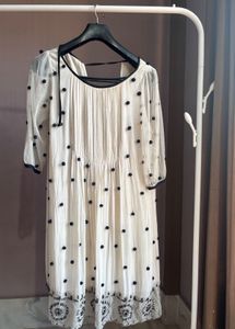 Nude Embroidery Dress