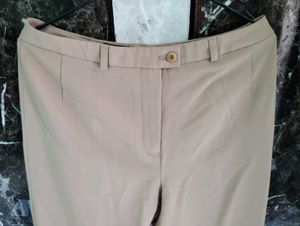 Women Beige Trouser Pant