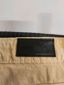 beige Straight Fit pants