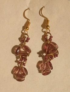 dainty vintage beaded earrings