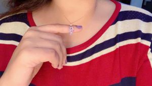 Rose Gold Girl Pendant Necklace