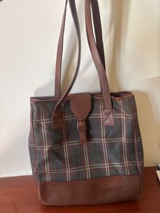 Beanpole Check Tote Bag