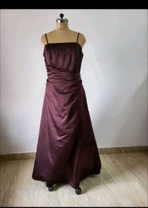 Elegant Burgundy Gown