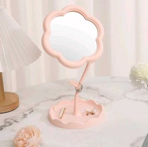 Cute Flower Table Vanity Makeup Mirror