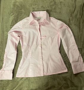 Pink Long Sleeve Button-Up