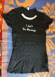 Black Graphic T-Shirt/ very soft material/for wome