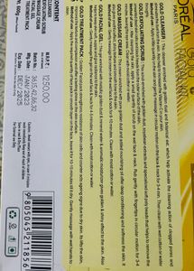 L&#39;Oreal &amp; Lotus Gold Facial Kits 2 Kit Combo