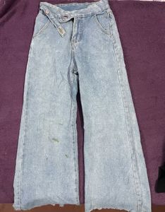 Wide Leg Denim Jeans