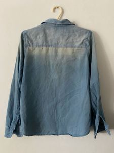 Ms.Taken Women Blue Regular Fit Casual Denim Shirt