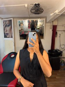 Cotton Black Best Dress
