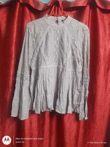 Lace Bell Sleeve Top