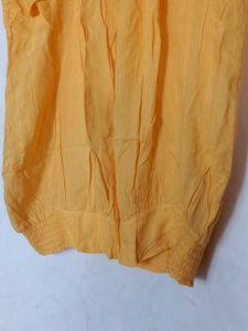 Orange Top With Short Frills