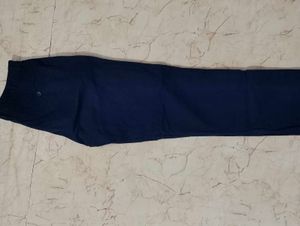 Navy Blue Straight Fit Pants