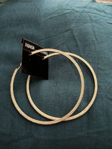 Rhinestone Hoop Earrings