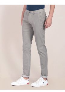 U.S. POLO ASSN. Men Regular Fit Grey Pure Cotton T