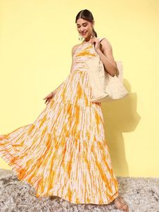 Tie-Dye Halter Maxi Dress