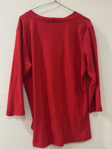 Red Wrap Top