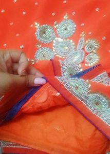 Fancy Party Wear Saree With Peticot And Blouse