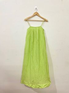 H&amp;M Green Linen Blend Dress