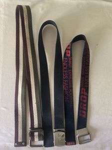 Assorted Canvas Belts - Set of 3