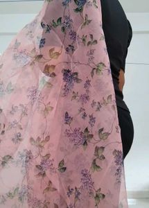 Floral Pink Dupatta
