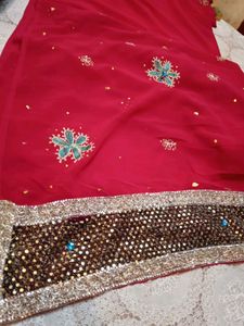 Beautiful Red Saree