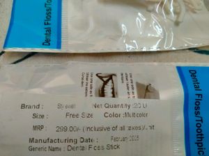 Dental Floss Picks (Pack Of -2 )