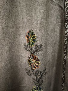 Denim Look Embroidered Beautiful Skirt