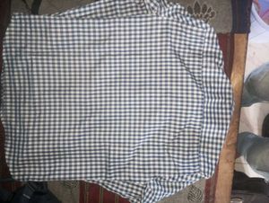 Blue Gingham Button-Down Shirt
