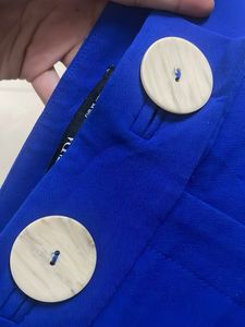 ZARA BLUE HIGH WAISTED TROUSERS