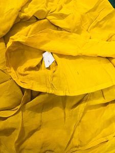 Mustard Yellow Embroidered Kurta