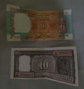 Rare Indian 10 Rupee Notes - Collectible