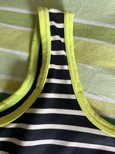 Striped &amp; Neon Lycott Swimsuit 6-8 Yrs