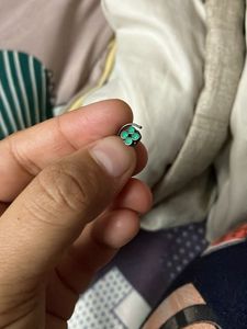 Green Clover Nose Ring