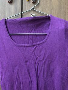 Purple Knit Sweater