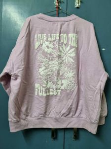 Lilac Graphic Sweatshirt