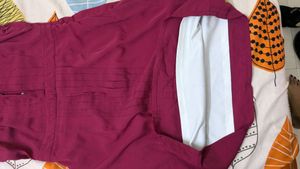 Burgundy Sleeveless Dress