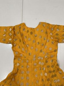 Yellow Anarkali Kurti