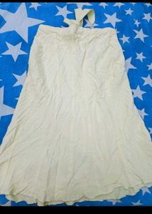 Light Yellow Cotton Skirt 28,30🤗