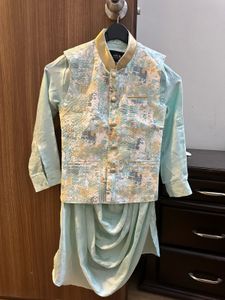 Kora Party Wear Kurta Set For 6 Year Old Boy.