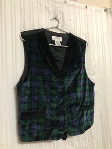 Talbots Petites Black Cotton Vest