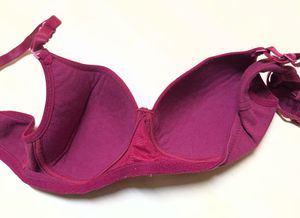 Burgundy Bra - Comfortable Support - Used