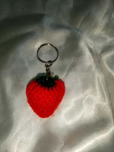 Strawberry Keychain Charm