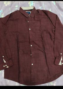 Peter England Maroon Shirt
