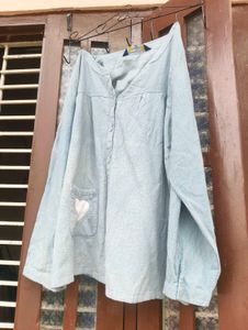 Sanskriti Linen Button-Up Top