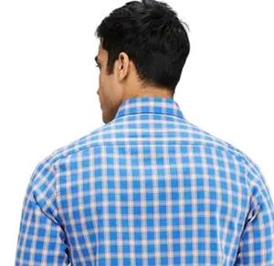 HUTCH Blue Checkered half Shirt