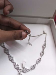 925silver Kalyan Jewellers Necklace Set